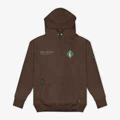 Off-Field Waffle Performance Youth Hoodie - Brown/Mint
