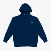 Diamond Tech Side Vented Youth Hoodie - Navy/Light Blue