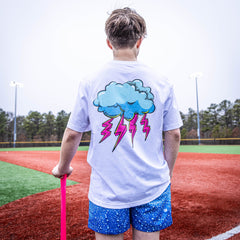Rain Delay Tee - Lightning Bolt