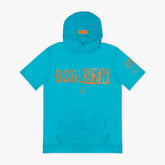 Realtree BSBL-SZN Short Sleeve Youth Hoodie V3 - Bright Blue/Aspect-Orange