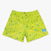 Splatter Youth Shorts - Highlighter Yellow