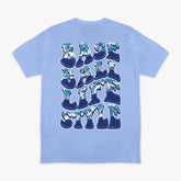 Wave Tee - Cotton Candy Blue