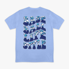 Wave Tee - Cotton Candy Blue