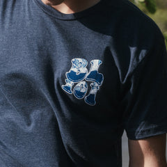 Wave Youth Tee - Navy