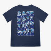 Wave Youth Tee - Navy
