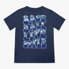 Wave Youth Tee - Navy
