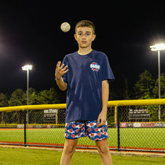 Cotton Candy Youth Tee - Navy