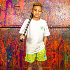 Splatter Established Youth Tee - White