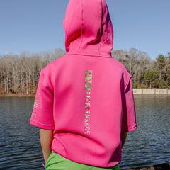 Realtree BSBL-SZN Short Sleeve Youth Hoodie V3 - Pink/Aspect-Pink