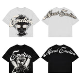 Mixed Emotion Cropped Graphic Tee