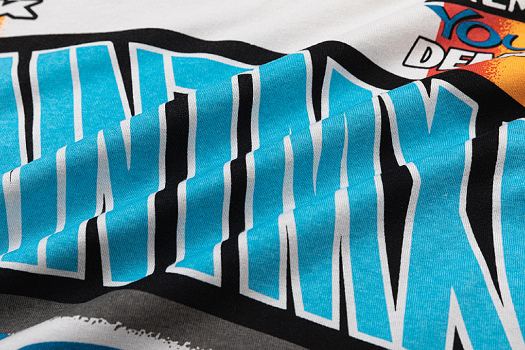 Saint Michael Graffiti Collage & Slogan Print Long Sleeve