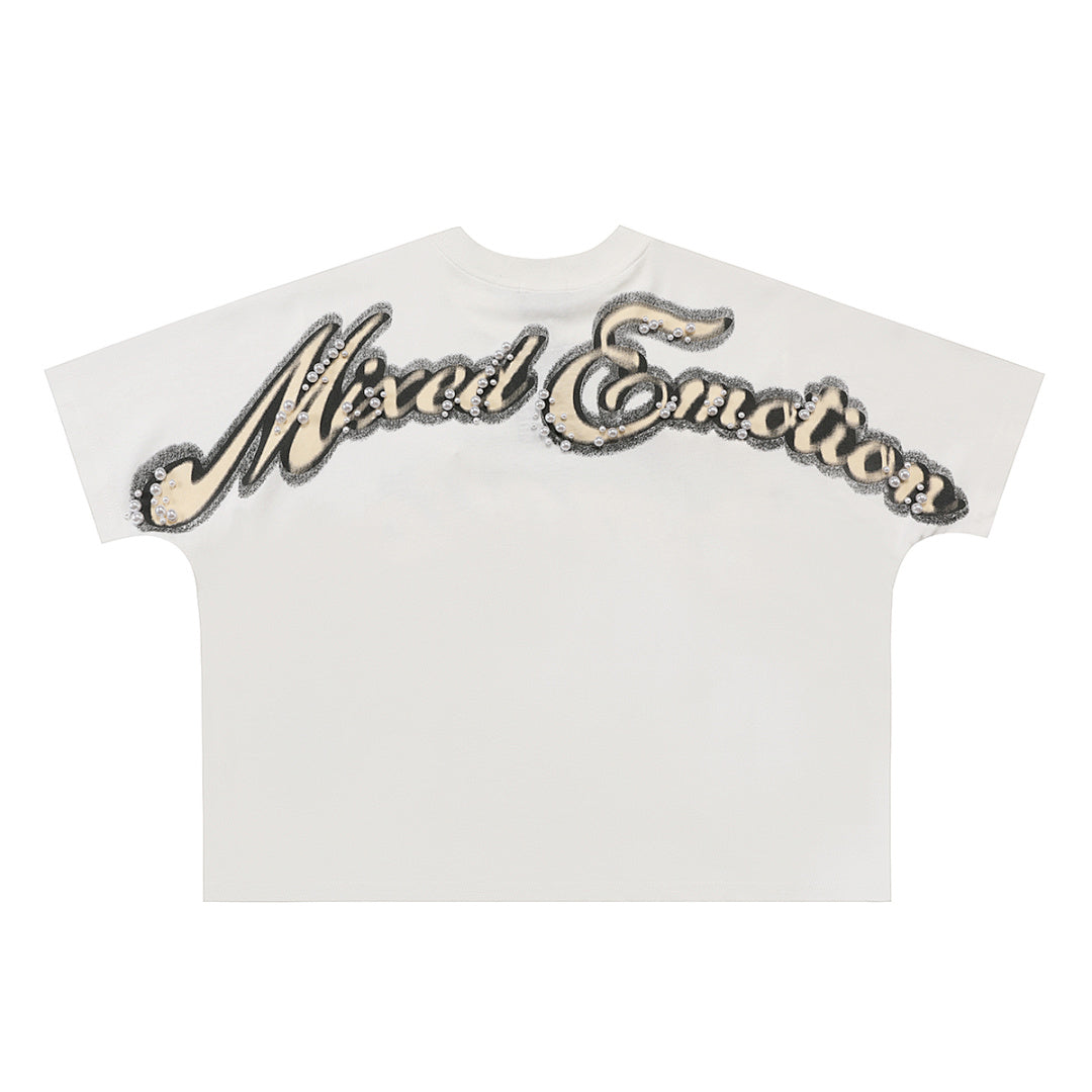 Mixed Emotion Cropped Graphic Tee
