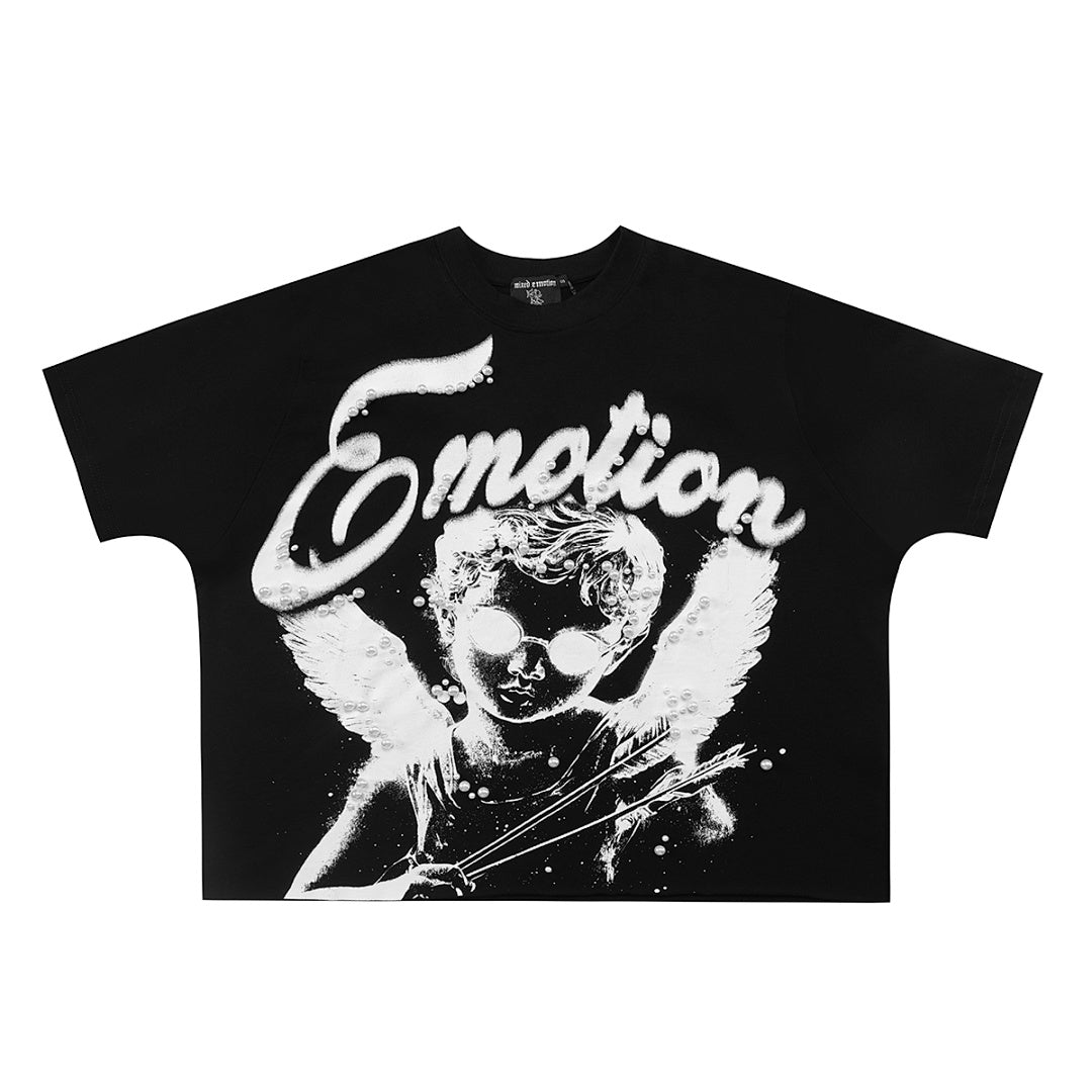 Mixed Emotion Cropped Graphic Tee