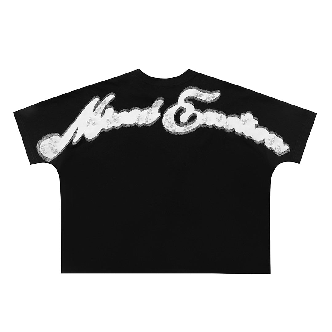 Mixed Emotion Cropped Graphic Tee