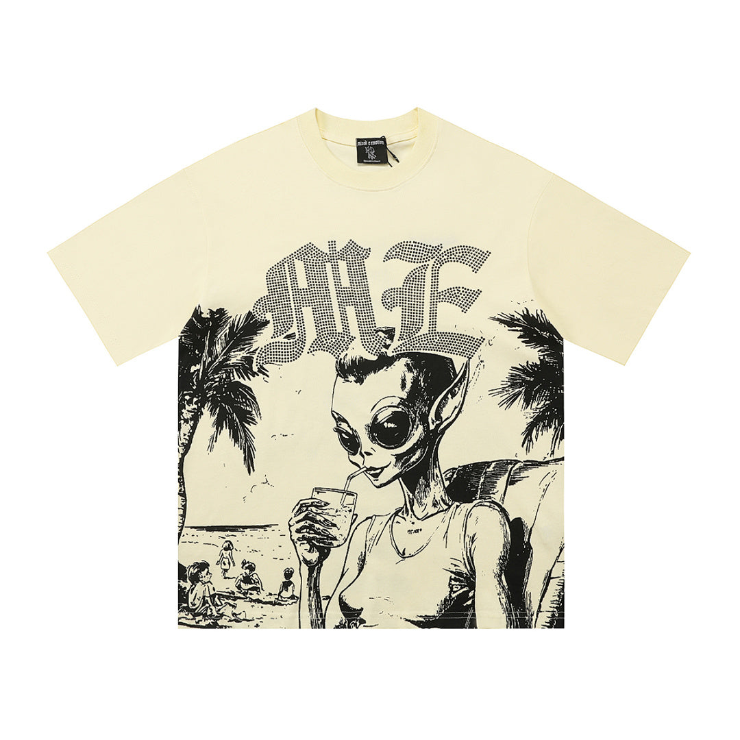 Mixed Emotion Distressed Graphic Tee