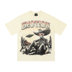 Mixed Emotion Illustrated Graphic Tee