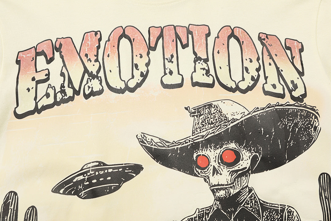 Mixed Emotion Illustrated Graphic Tee