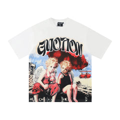 Mixed Emotion Graphic Portrait Tee