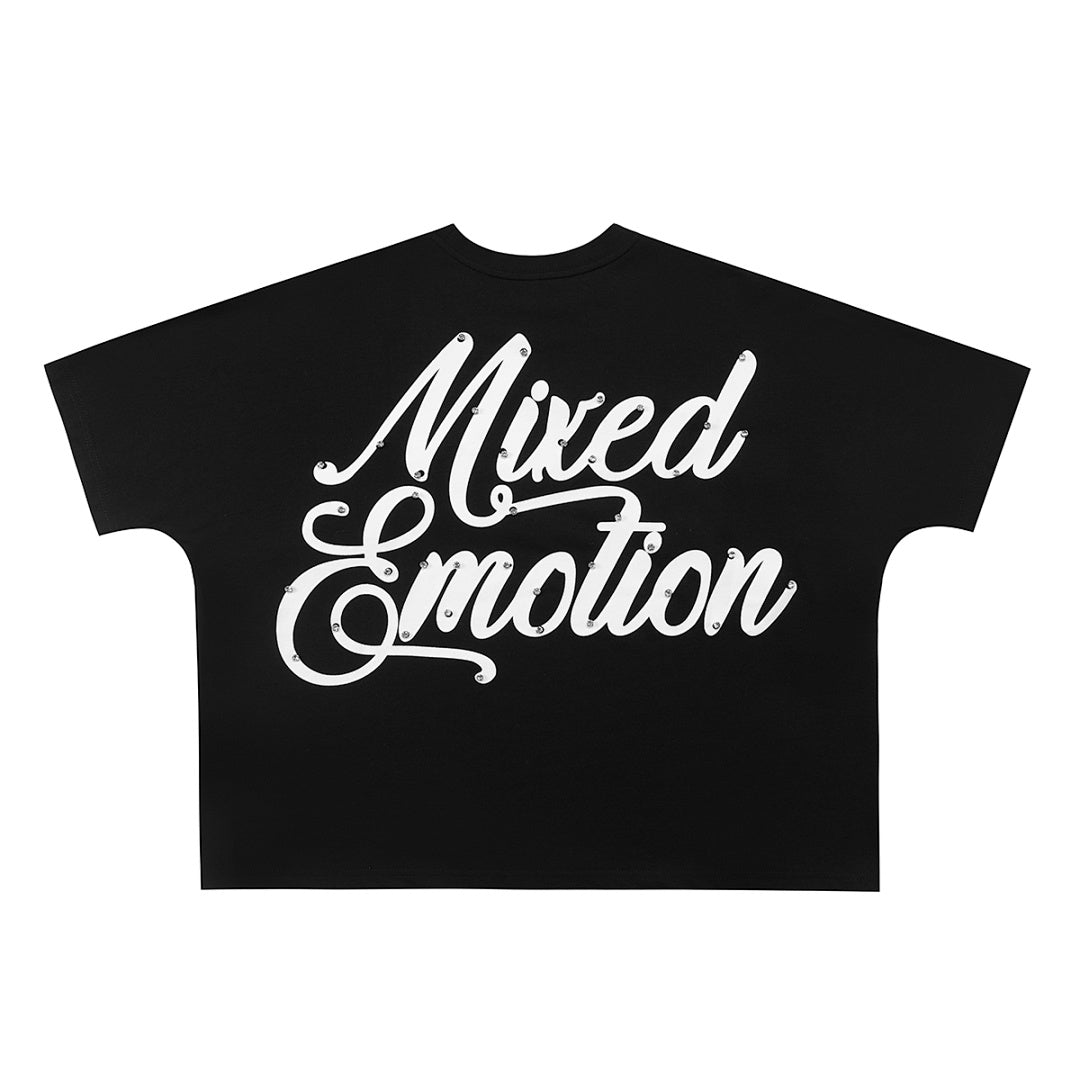 Mixed Emotion Rhinestone Graphic Tee