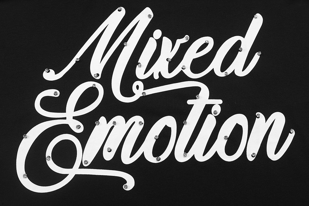 Mixed Emotion Rhinestone Graphic Tee