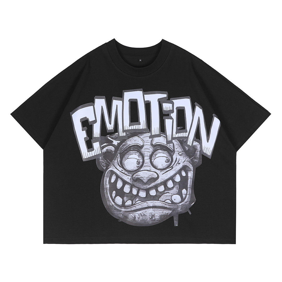 Mixed Emotion Skull Graphic Tee