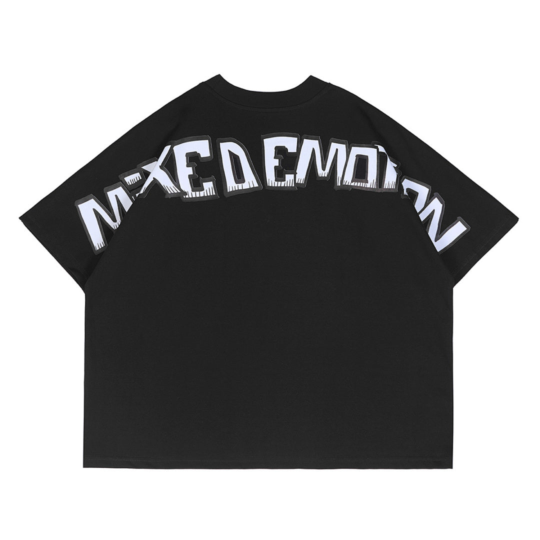 Mixed Emotion Skull Graphic Tee