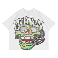 Mixed Emotion Skull Graphic Tee