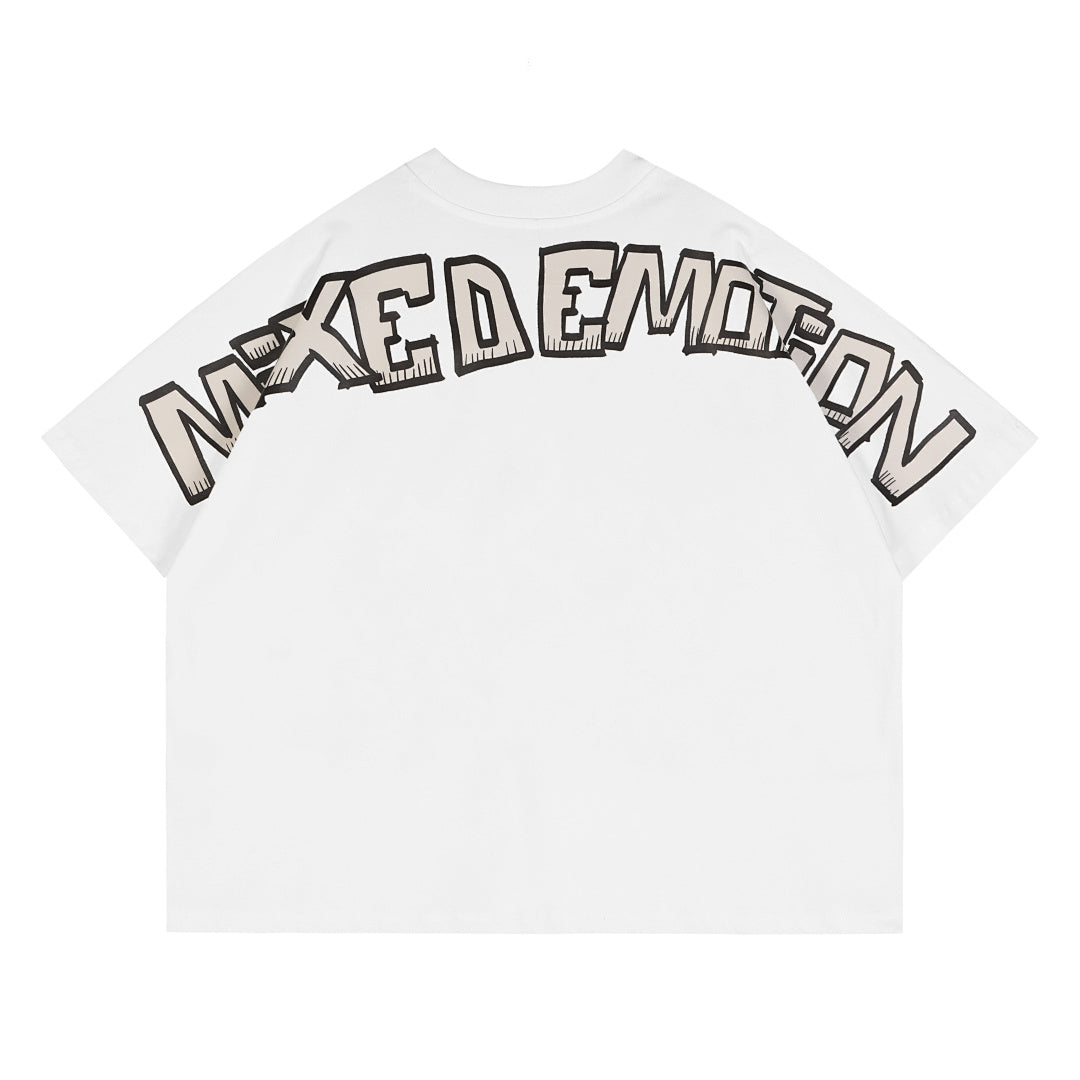 Mixed Emotion Skull Graphic Tee