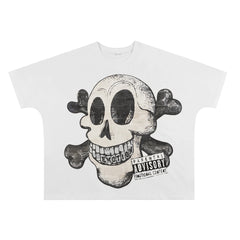 Mixed Emotion Skull Graphic Tee