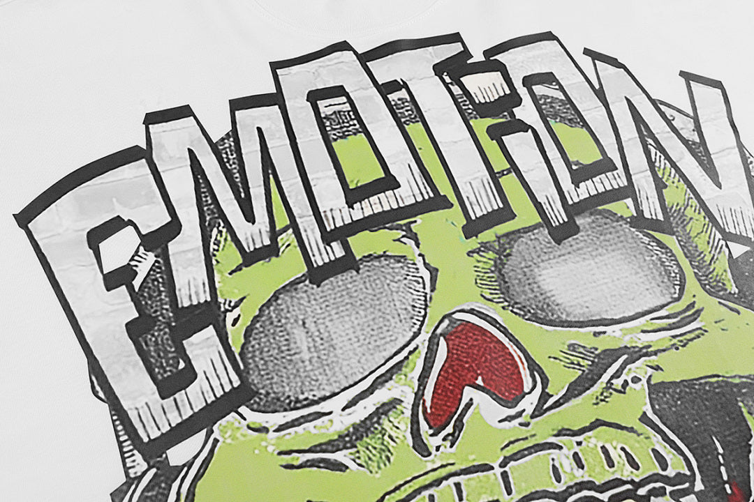 Mixed Emotion Skull Graphic Tee