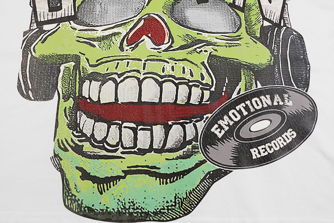 Mixed Emotion Skull Graphic Tee