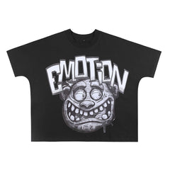 Mixed Emotion Skull Graphic Tee