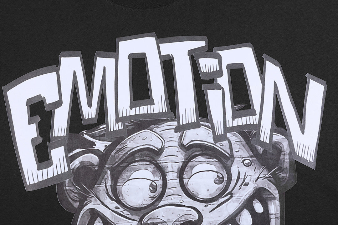 Mixed Emotion Skull Graphic Tee