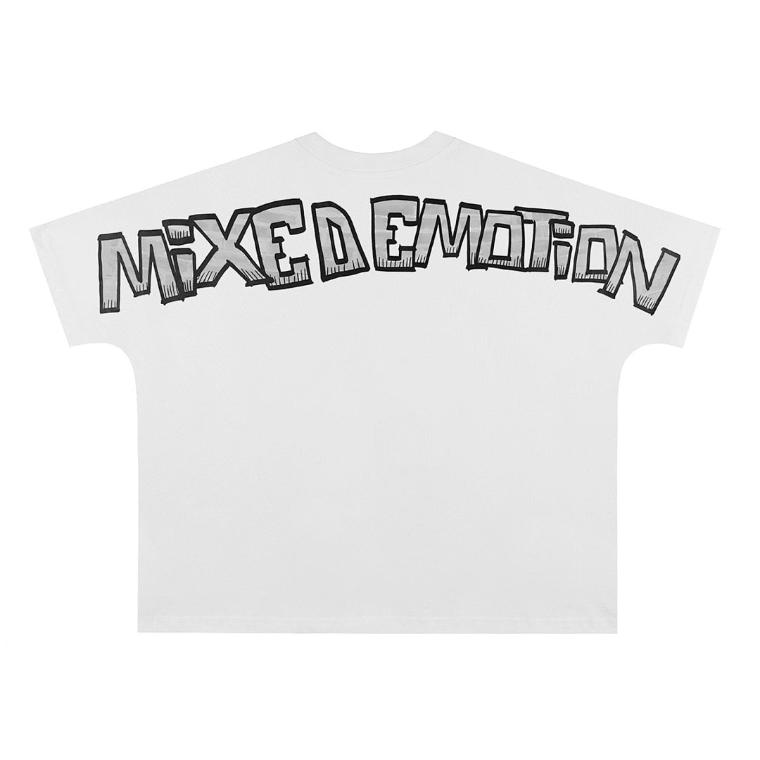 Mixed Emotion Skull Graphic Tee