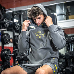Off-Field Performance Youth Hoodie - Gray/Yellow