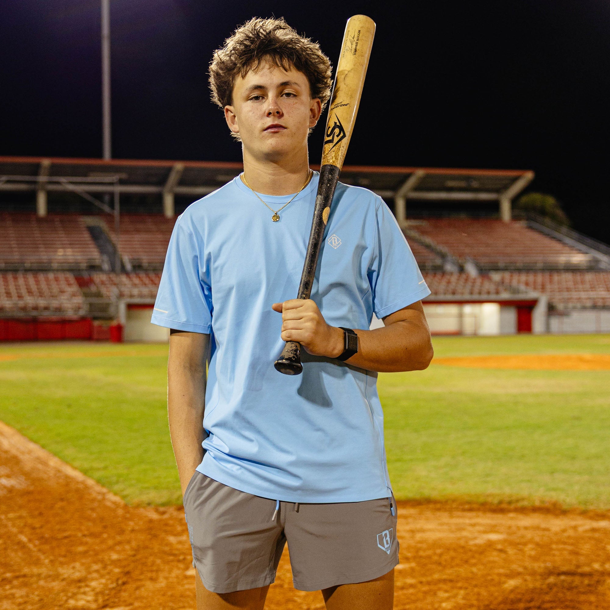 Diamond Tech Vented Tee - Blue
