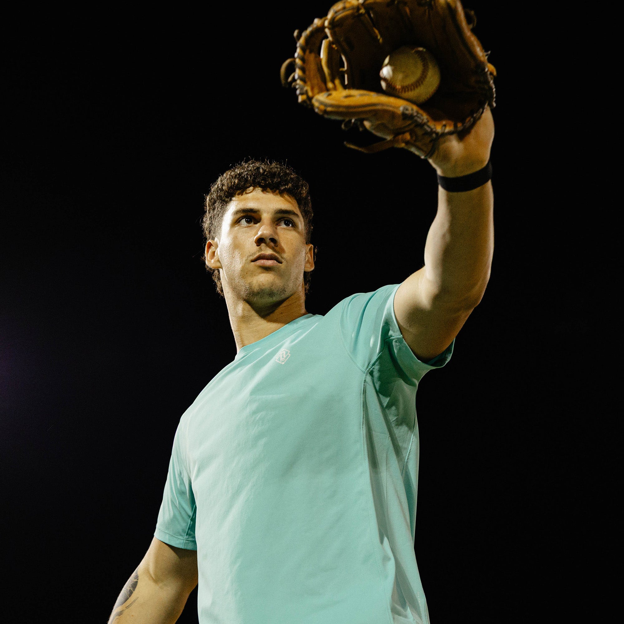 Diamond Tech Vented Tee - Teal
