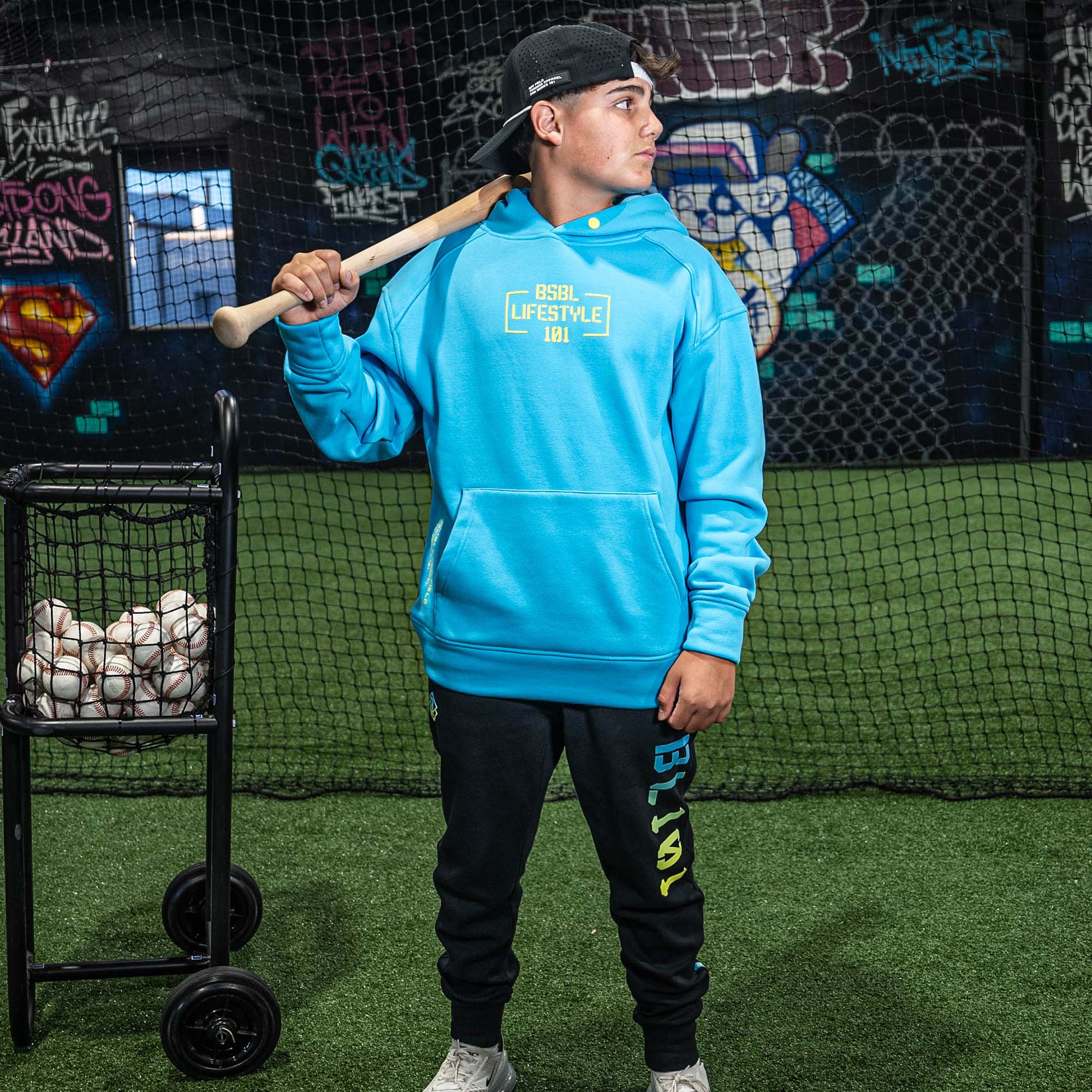 Off-Field Performance Hoodie - Highlighter Blue