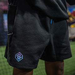 Diamond Relaxed Fit Youth Sweatshorts - Black/Cotton Candy