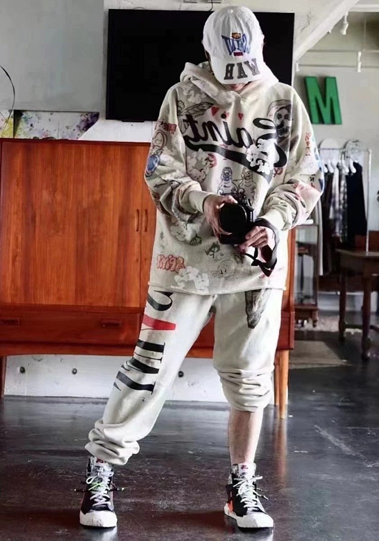 Saint Michael ST118 Graphic Patchwork Sweatpants