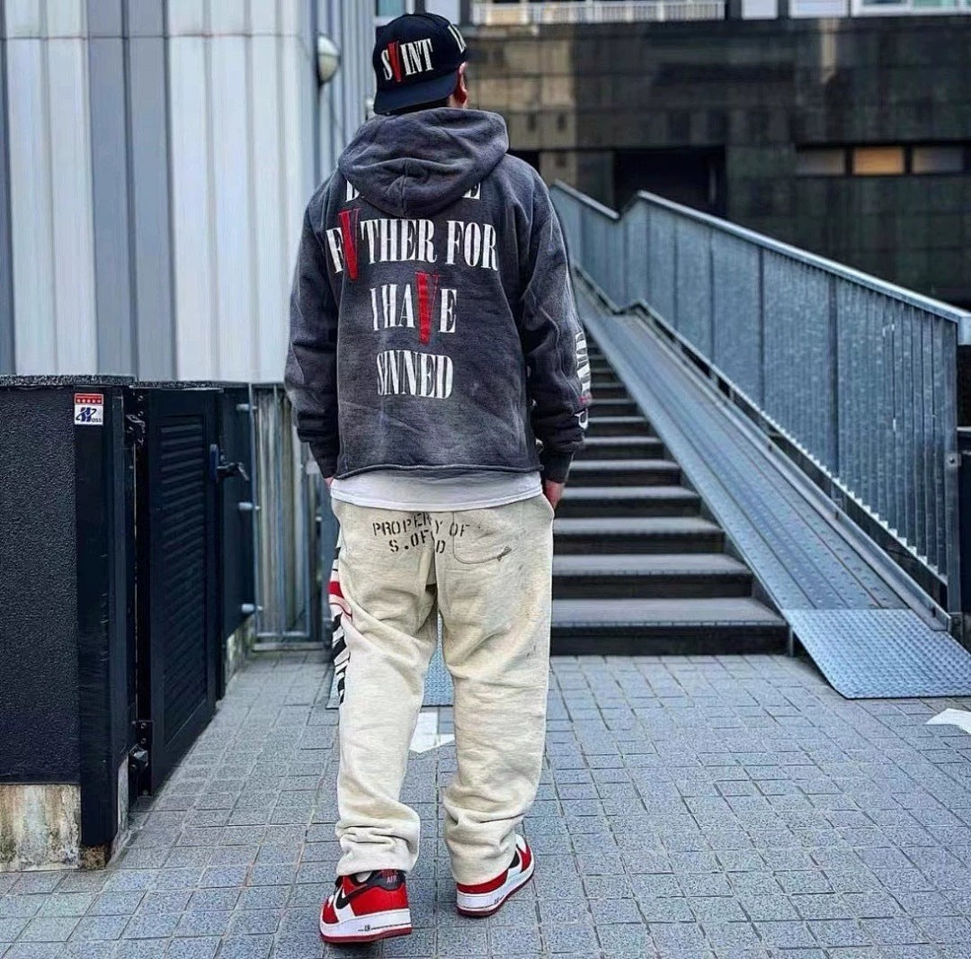 Saint Michael ST118 Graphic Patchwork Sweatpants