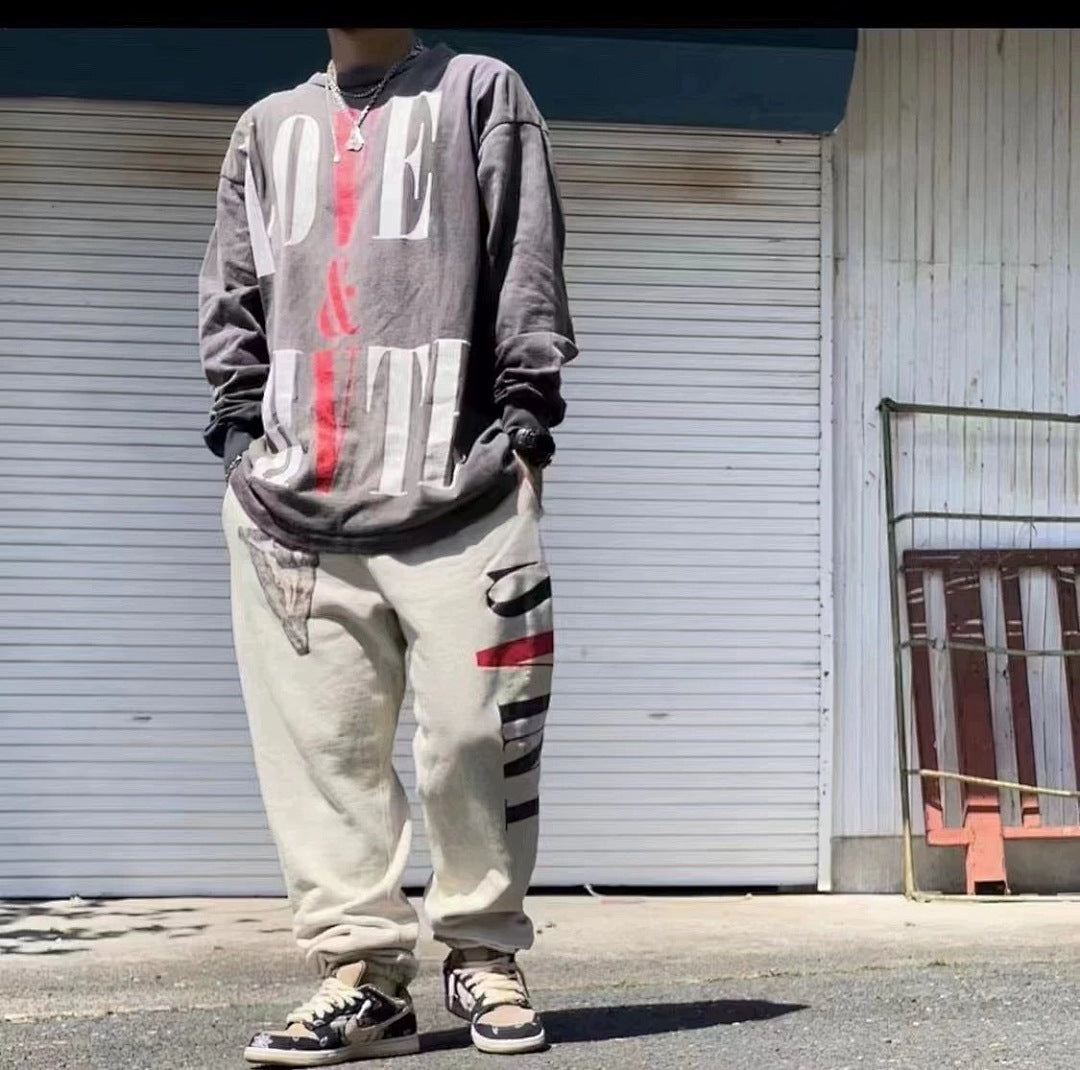 Saint Michael ST118 Graphic Patchwork Sweatpants
