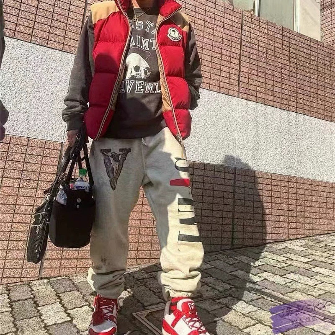 Saint Michael ST118 Graphic Patchwork Sweatpants