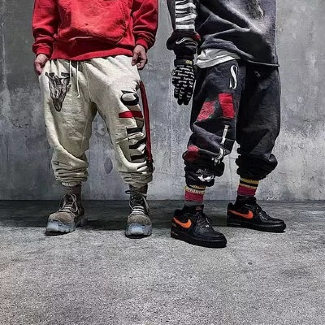Saint Michael ST118 Graphic Patchwork Sweatpants
