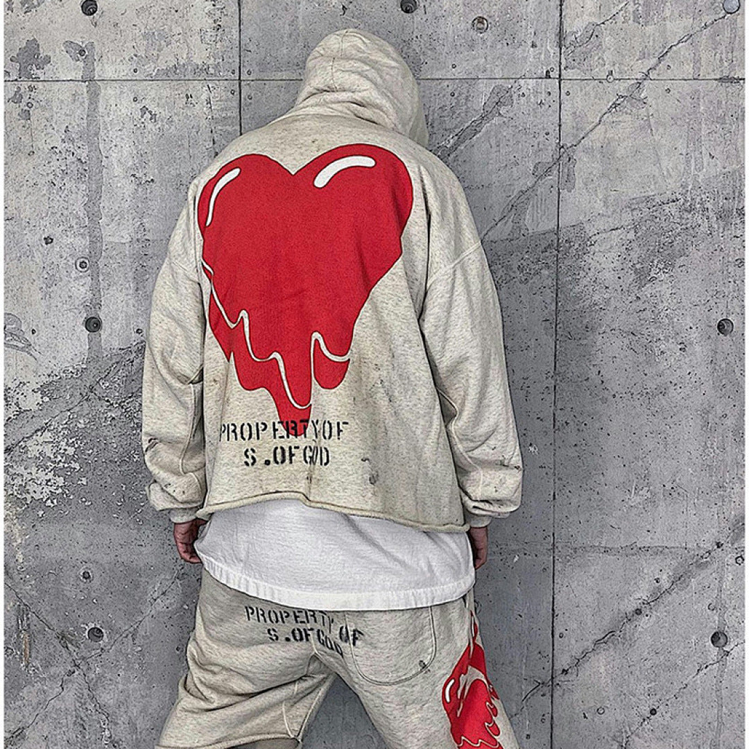 Saint Michael ST122 EU Heart Graphic Hoodie