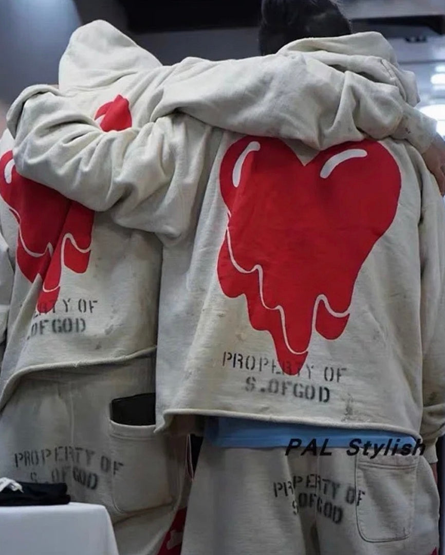 Saint Michael ST122 EU Heart Graphic Hoodie