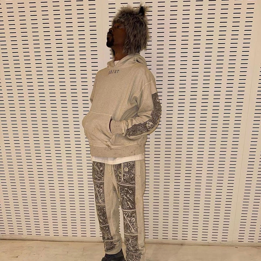 Saint Michael ST227 Thermal Grid Graphic Hoodie