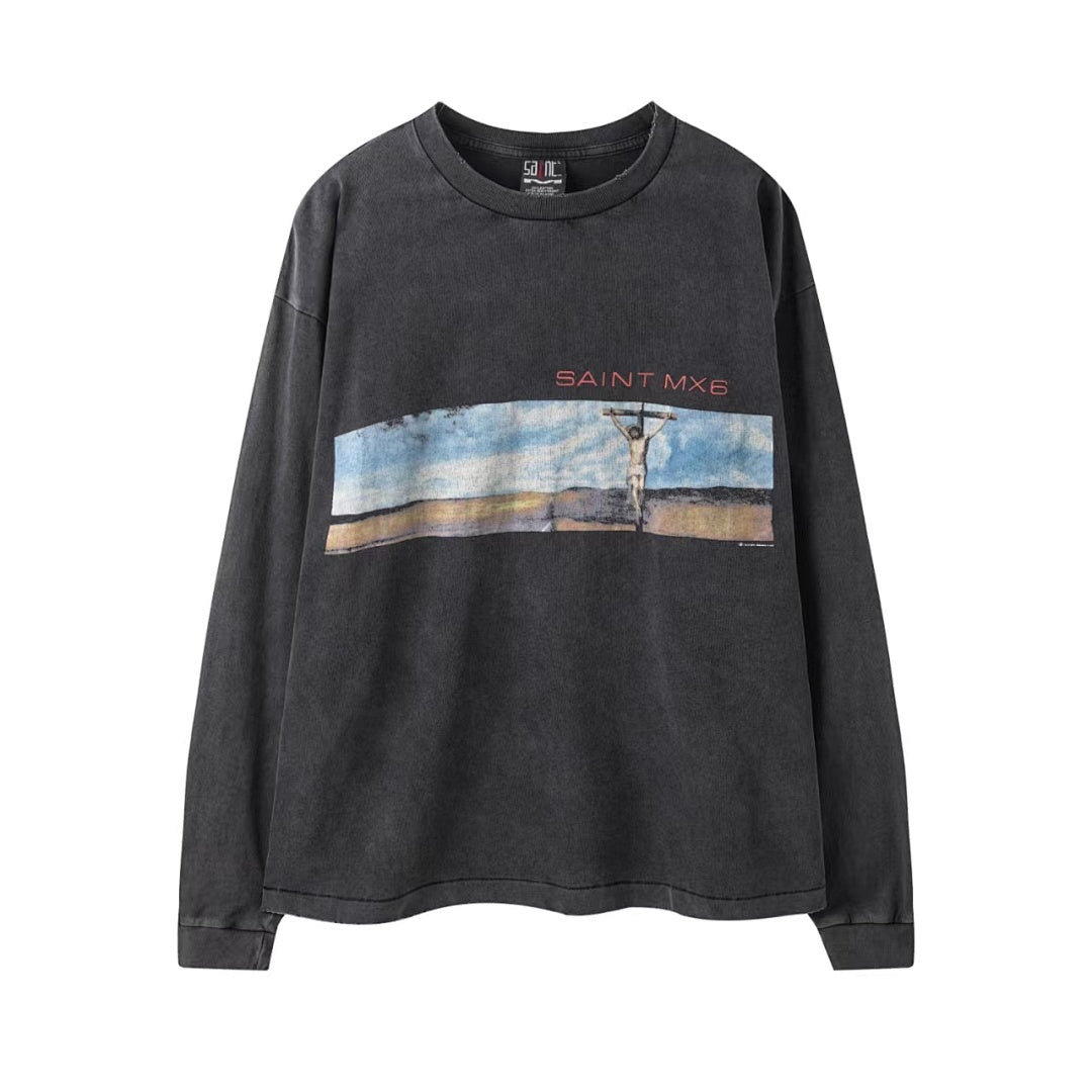 Saint Michael Landscape Photo Graphic Sweatshirt