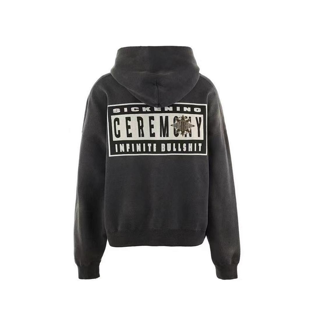 Saint Michael ST915 Gothic Cross Graphic Hoodie