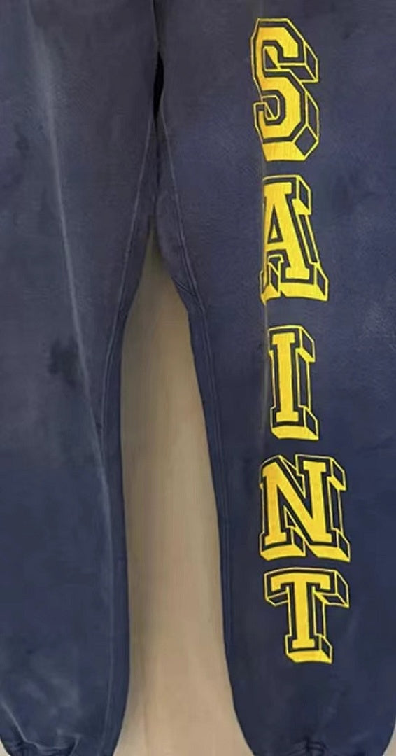 Saint Michael ST926 Vertical Logo Badge Sweatpants